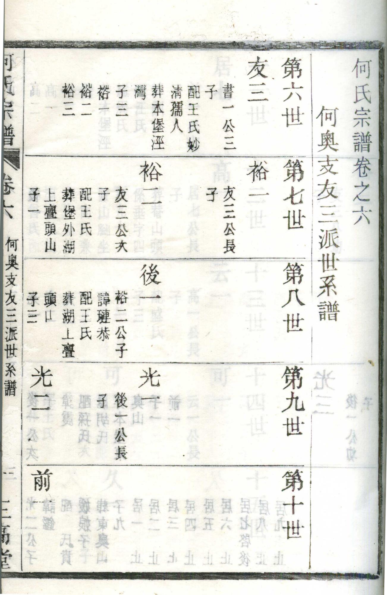 何氏宗谱