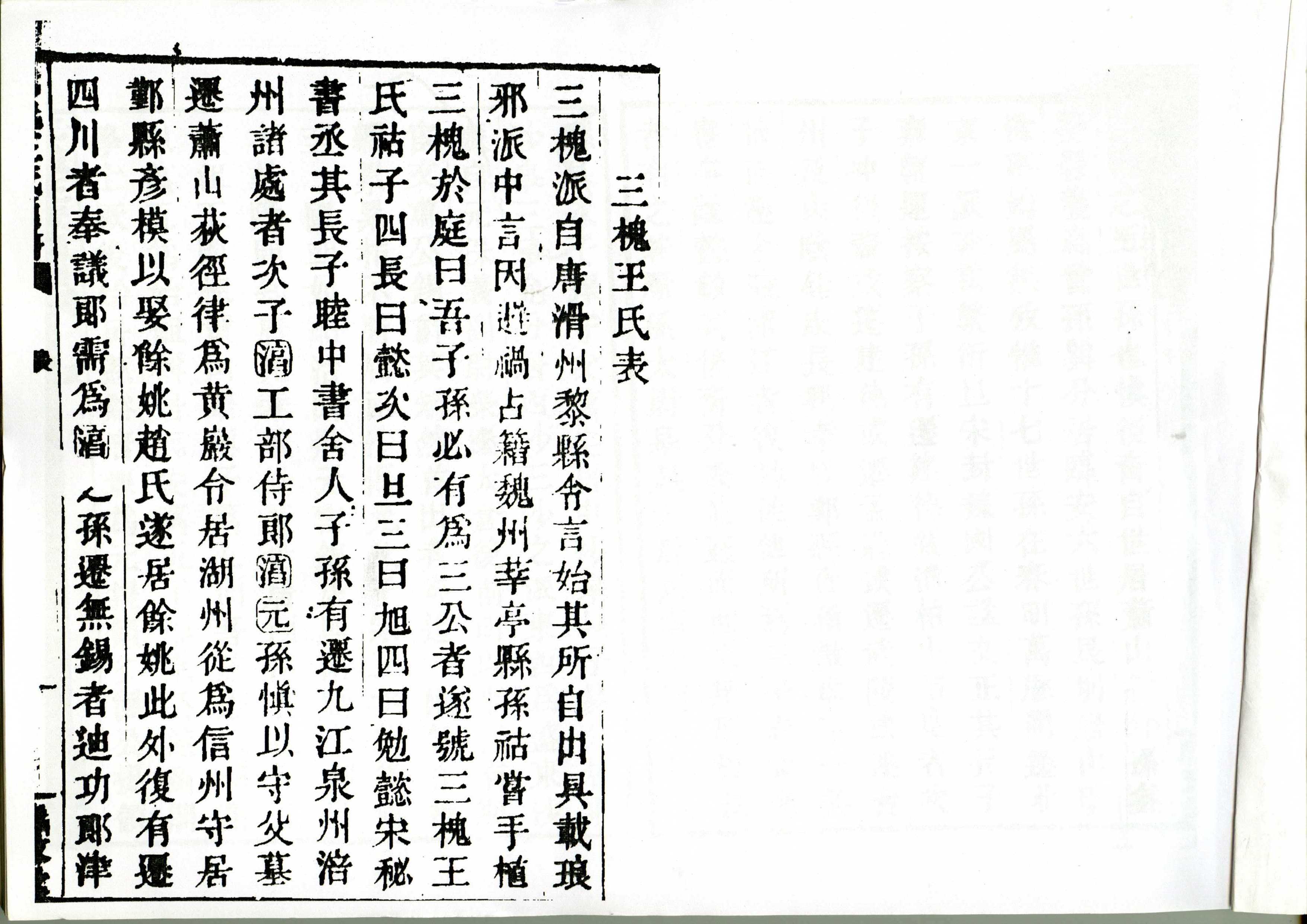 三槐王氏通谱
