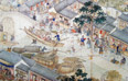 繁忙的运河漕运（图片来自网络）